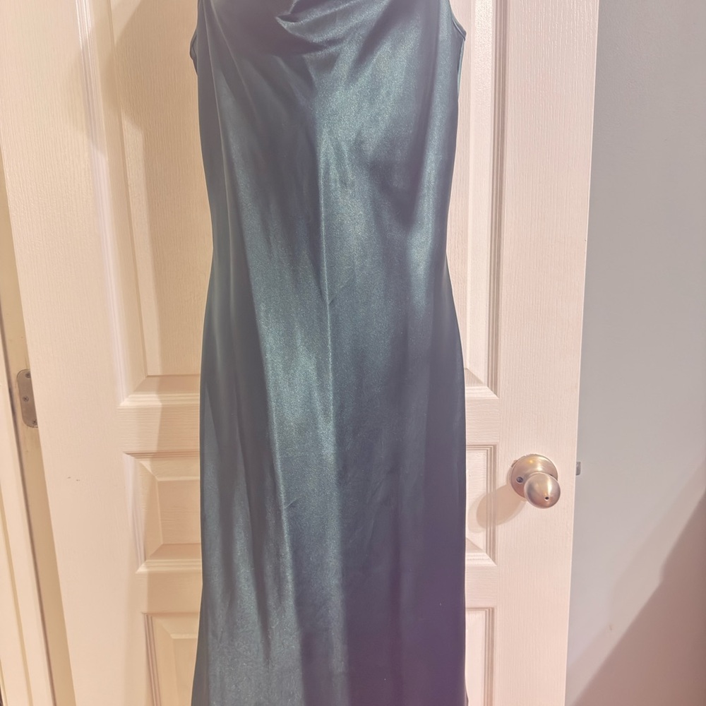 Bebe Dark Green Maxi Dress